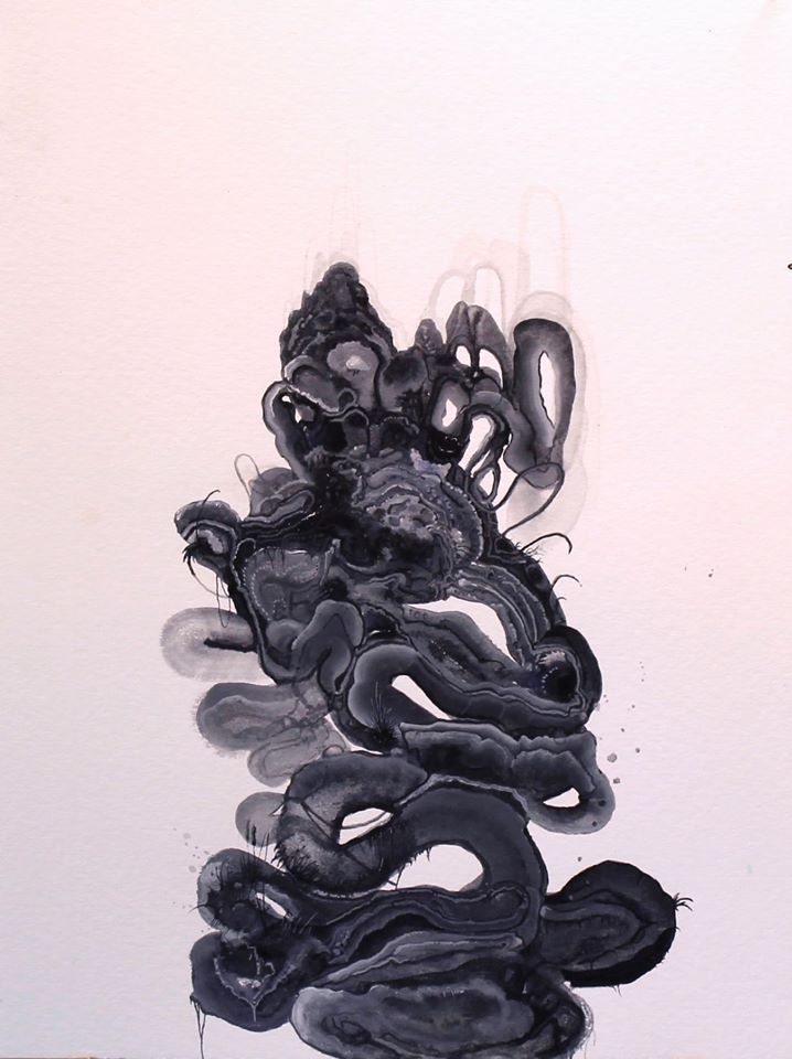 Grayson-Chandler-Mollusk-2019-Watercolor-and-Gouache-on-Paper-12x9-in