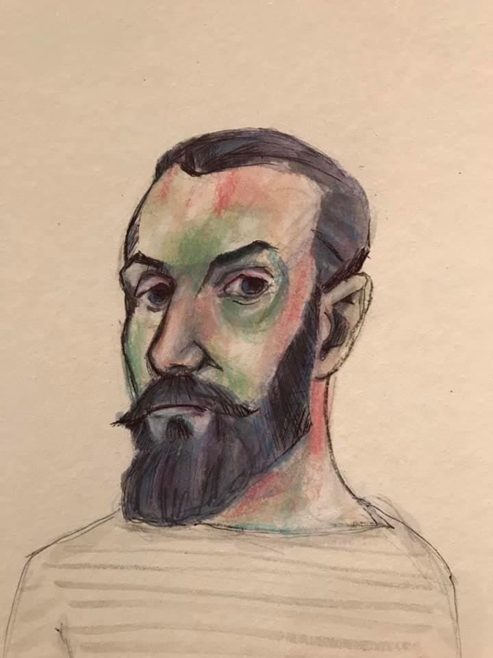 8-Sketch-Alexej-Jawlensky-2020-Mixed-media-and-watercolor-on-paper-12-x-9