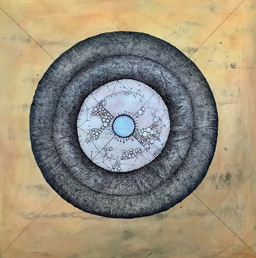 6-Penny-Cerling-Seeds-Lignin-Protection-Lignin-Plant-Evolution-series-2020-Pen-ink-and-oil-on-wood-24-x-24-in.