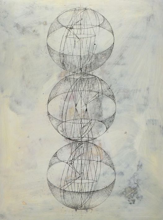 8-Penny-Cerling-_Double-Spine_-Body-Harmonic-series-2007-Ink-acrylic-and-oil-on-wood-32-x-24-in.