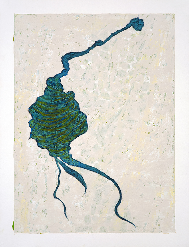 5-Tracye-Wear-“Elephant-Ear-Bulb”-2020-oil-stick-on-paper-16.125-x-12-¼-inches