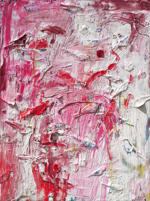3-Roberta-Harris-“Going-to-the-Moon-and-Making-Love-Like-Crazy.”-2020-Oil-and-mixed-media
