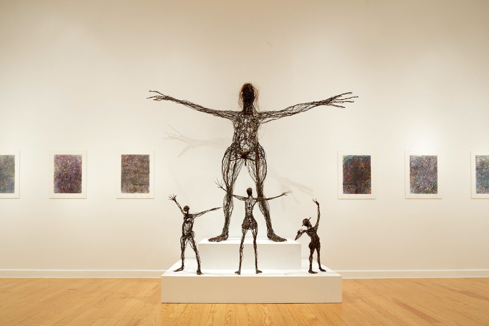 8-Jesse-Lott-“Woman”-Found-objects-and-wire-top.-“Figures”-2000-2019-Wire-glass-and-found-objects-bottom.-Image-from-Station’s-website