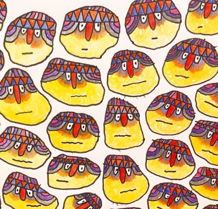 8-Russell-Etchen-“People”-detail-Colored-pencil-and-paper