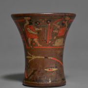 1-Waisted-Cup-Kero-Depicting-Two-Musicians-and-Floral-Elements-late-15th–18th-century-1