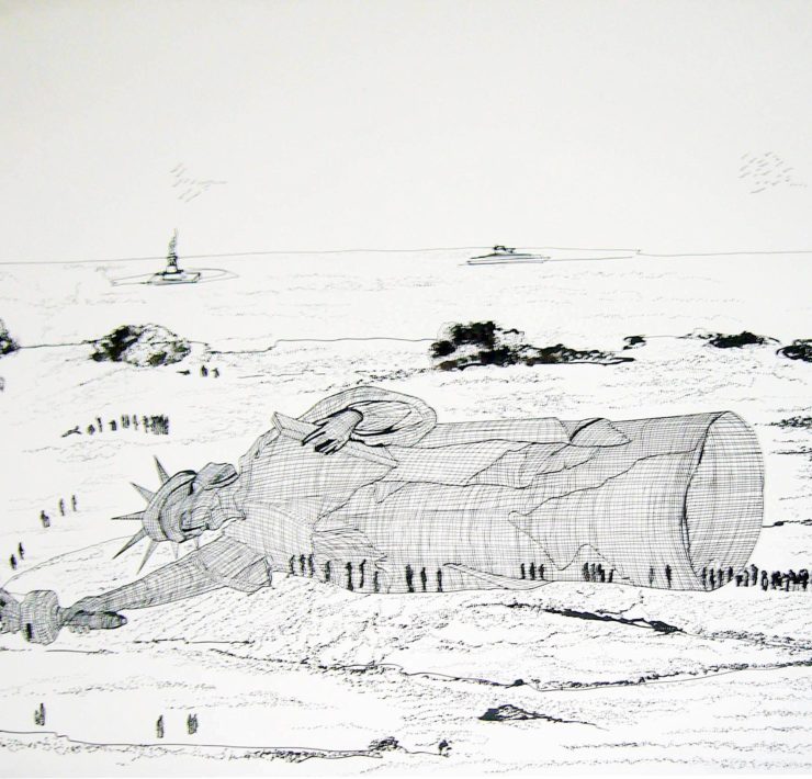 5-Marta-Minujín-“Statue-of-Liberty-Lying-Down-II
