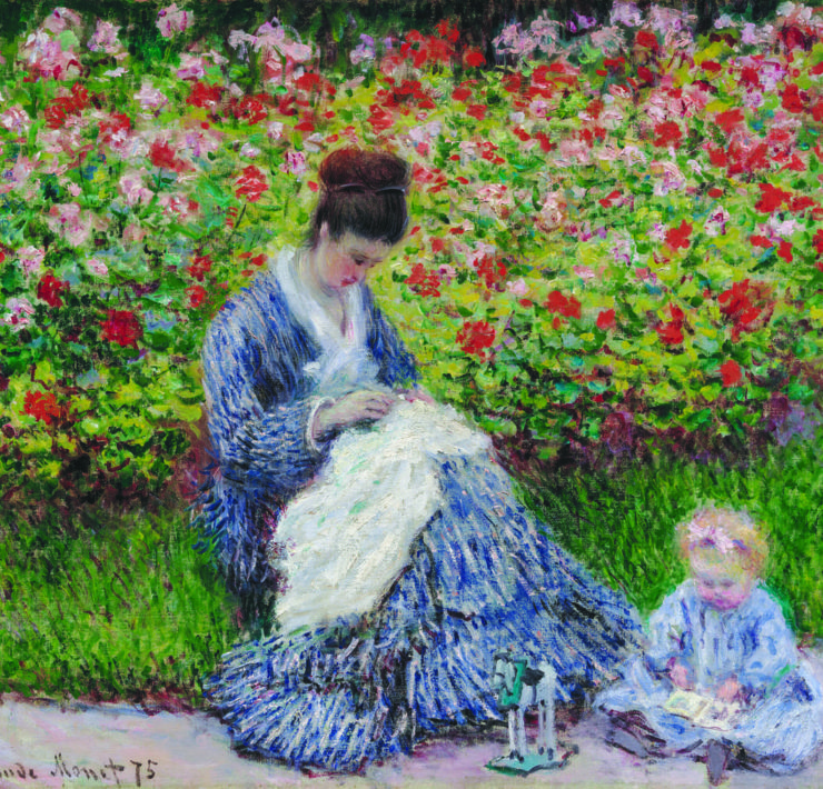 12-Monet-Camille-Monet-and-a-Child-in-the-Artists-Garden-in-Argenteuil-1875