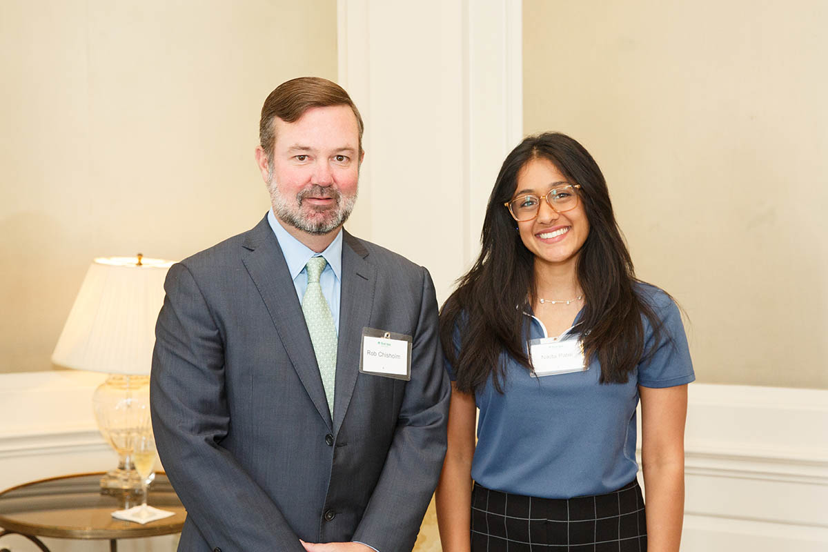 Luncheon-chair-Robert-Chisolm-and-speaker-Nikita-Patel
