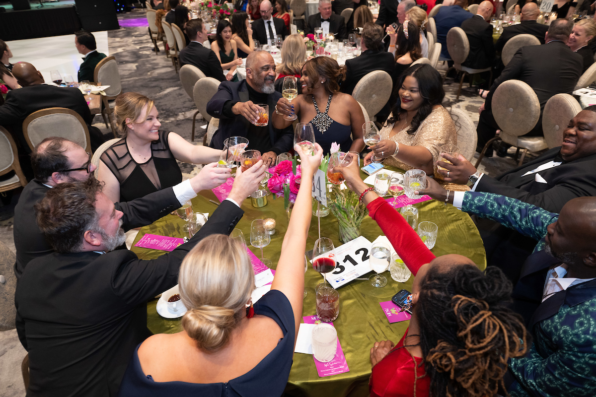 Guests-cheers-ing