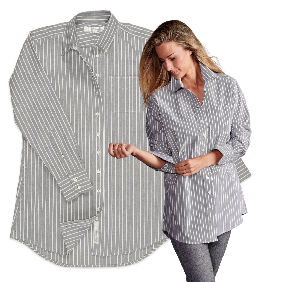 18-CK-His-is-Hers-oxford-ash-gray-stripe
