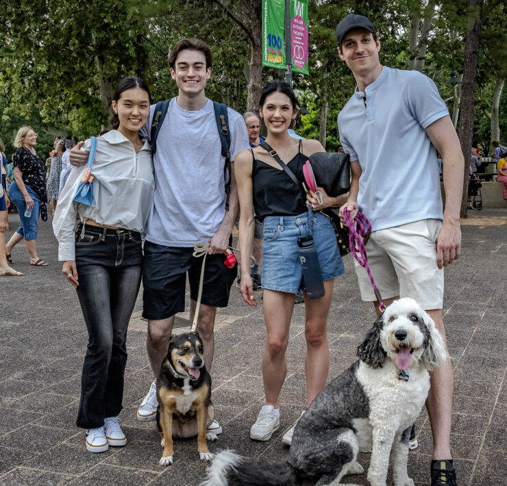 Houston-Ballet-Dancers-Danbi-Kim-Riley-McMurray-Beckanne-Sisk-and-Chase-OConnell-and-dogs-Miya-and-Panda