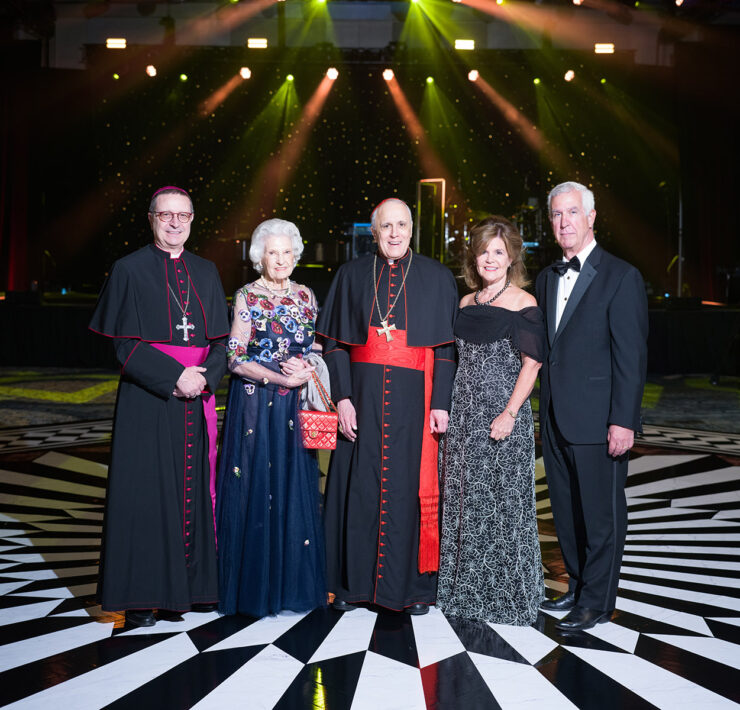 Honorary-Chairs-Bishop-Italo-DellOro-CRS-and-Raye-G.-White-Honoree-His-Eminence-Daniel-Cardinal-DiNardo-Event-Chairs-Ginger-and-John-Niemann
