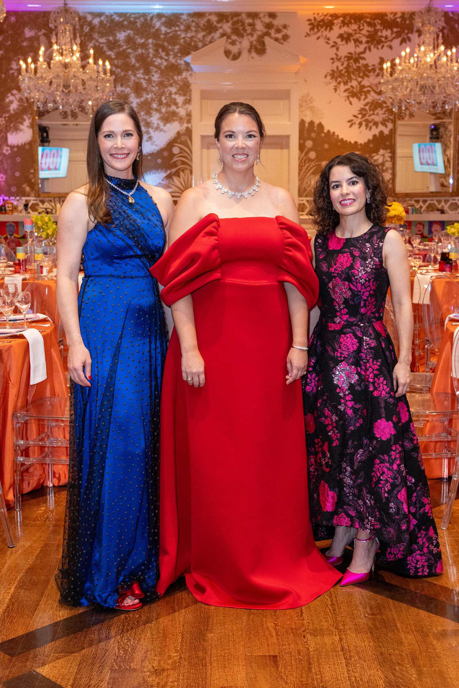 Judy Peterson (Junior League Development Vice President), Mary Lee Wilkens (Junior League President), Dionella Martinez (Centennial Ball Chair)