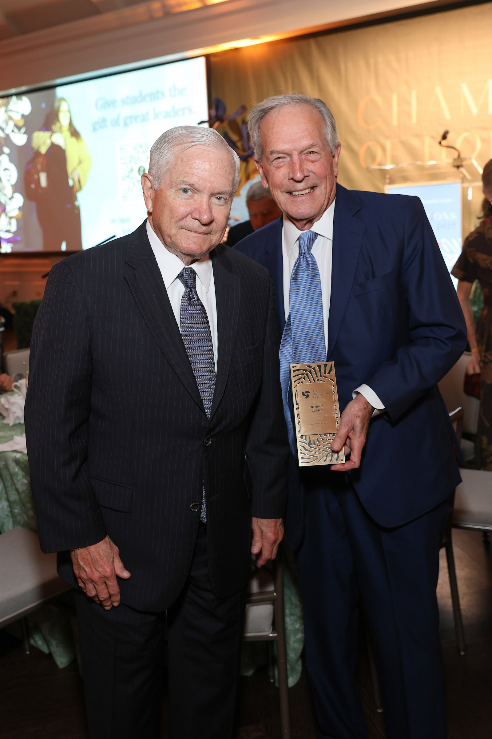 Dr. Bob Gates and Don Evans