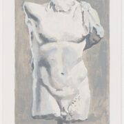 Francesca Fuchs, Male Torso (Front) Sketch, 2022