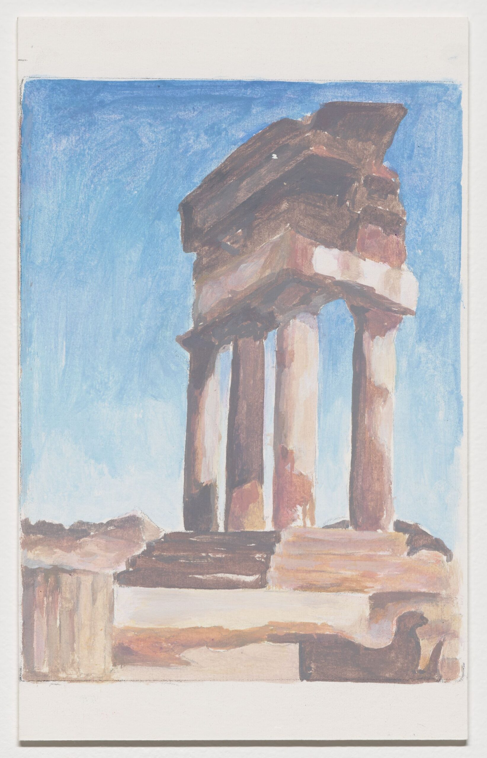 Francesca Fuchs, Temple Postcard Sketch, 2023