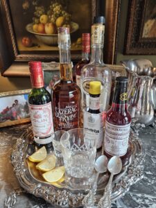 7 Virginia's Vieux Carré ingredients with Peychaud's Bitters 7 Virginia's Vieux Carré ingredients with Peychaud's Bitters