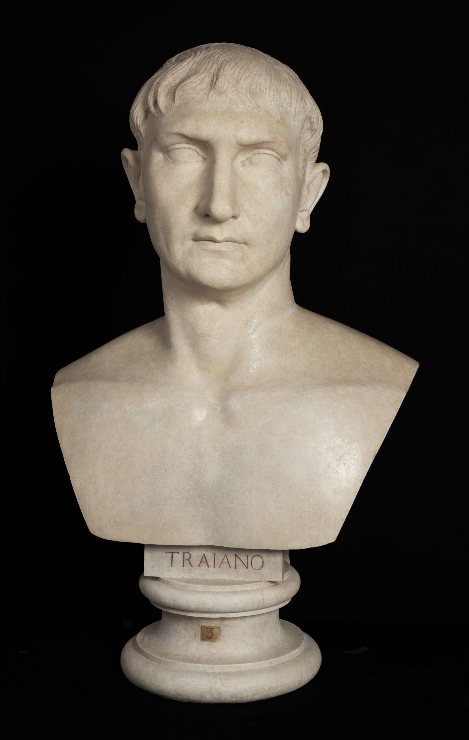 9 Colossal Portrait of Trajan, Rome, Italy, 2nd century
