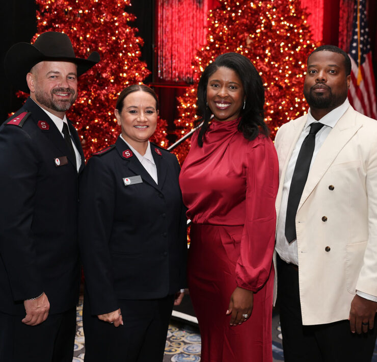 Captain Jeremy Walker, Captain Michelle Walker, Deneisia and Jarvis Williford