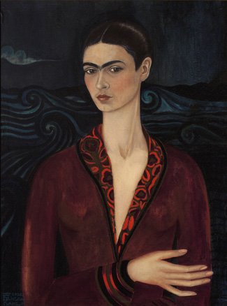 325 02 Frida Kahlo, Self Portrait (in a Velvet Dress),1926 325 02 Frida Kahlo, Self Portrait (in a Velvet Dress),1926