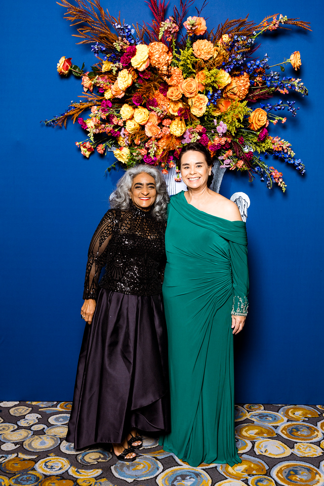 Karen Labat and Sonya Vial of Shell USA Inc photo by Hung L. Truong