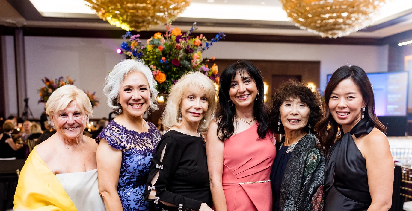 Paula Sutton, Charlene Chuang, Susan Boggio, Nadia Tajalli, Linda Toyota, and photo by Hung L. Truong