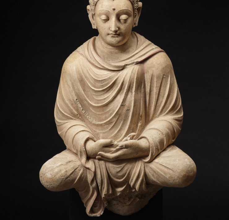 02 Buddha in Meditation, Gandhara, Pakistan or Afghanistan, 5th century