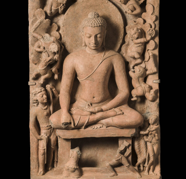 06 Buddha Maravjava Triumphing of Mara, Eastern India or Bangladesh, 6th 7th century
