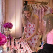 Andrea of Faceforward and Charlotte Laviage at LoveShackFancy by Daniel Ortiz