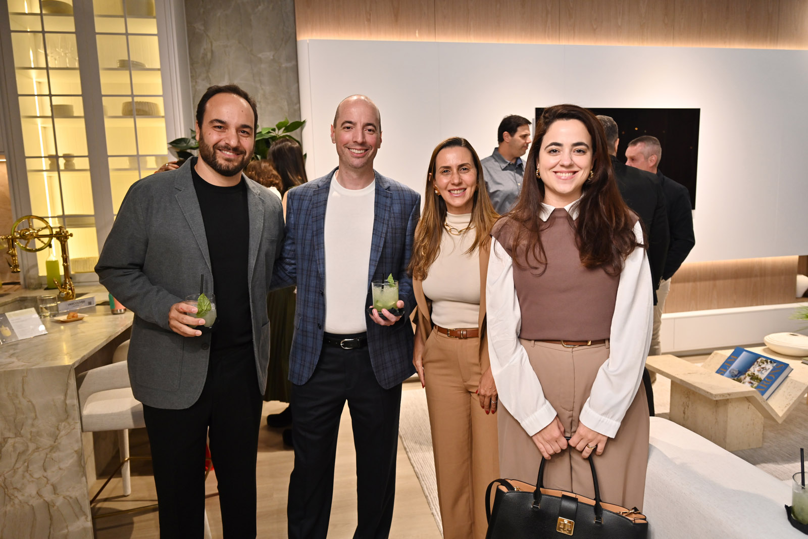 Conrado Evangelista, Wilson Bortolucci, Angelica Trummer, and Aline Hoffer