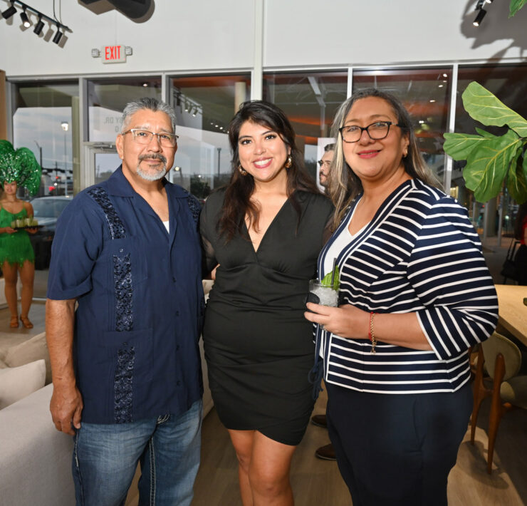 Luis Magallon, Fabi Rengel, and Olga Magallan