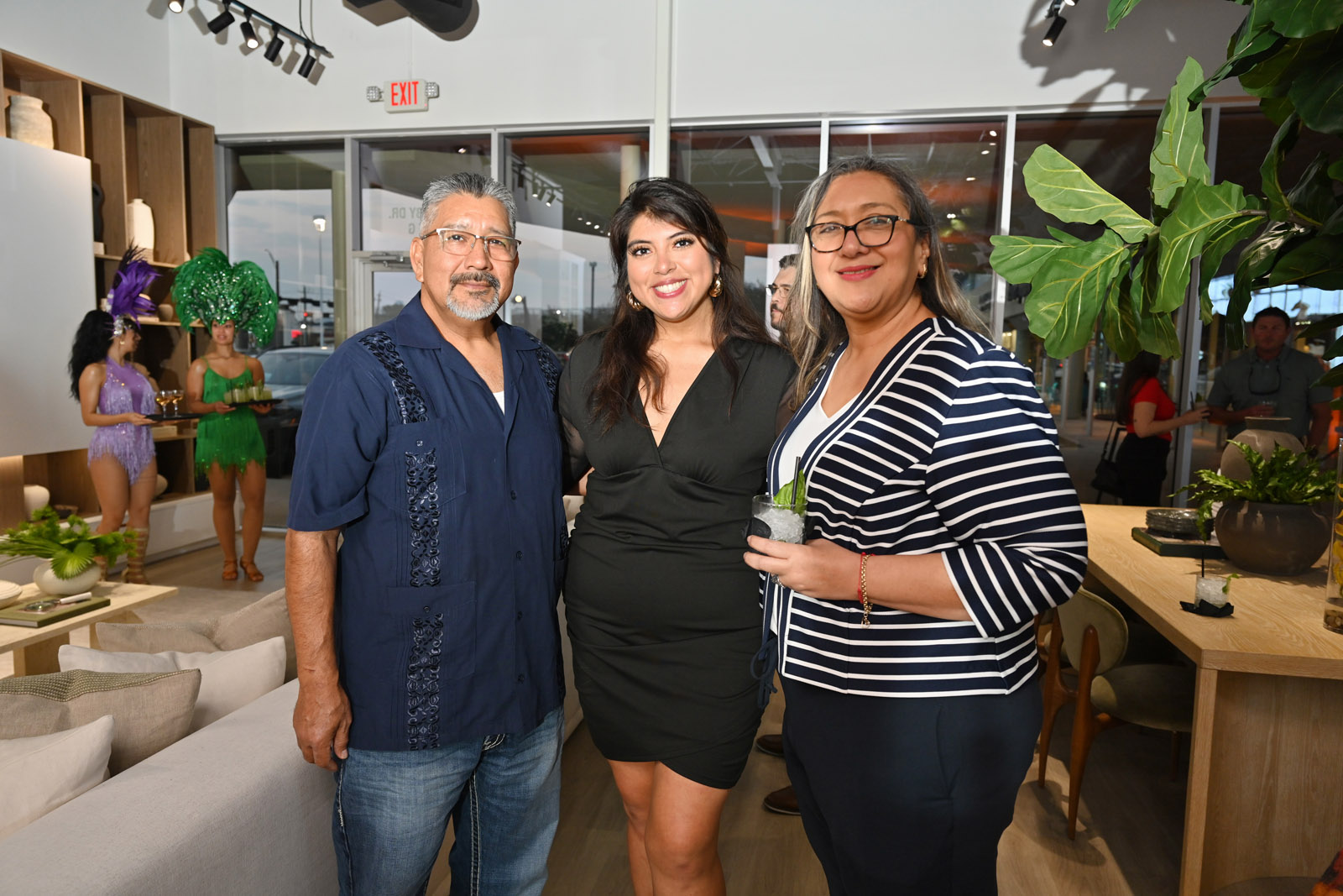 Luis Magallon, Fabi Rengel, and Olga Magallan