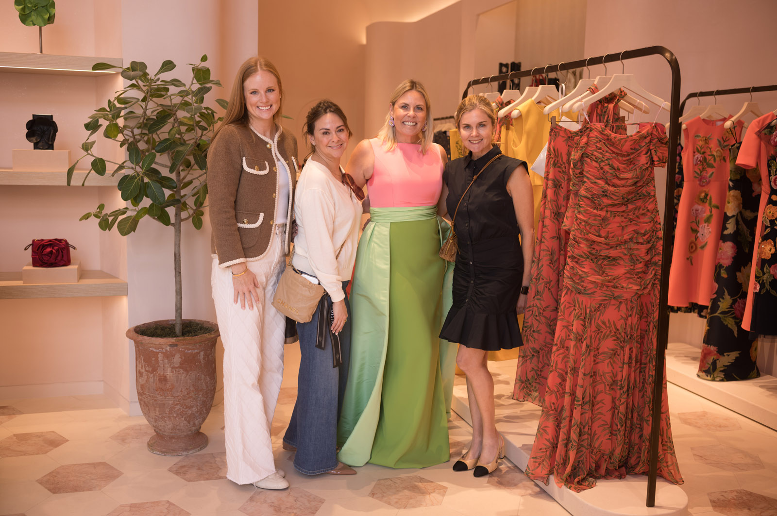 Megan Weston, Natalie Mohtashami, Vanessa Ames, Meredith Marshall at Carolina Herrera by Daniel Ortiz