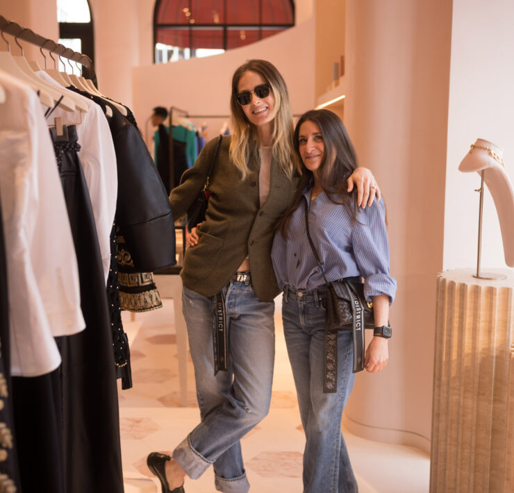 Thea Pheasey and Hillary Jebbitt at Carolina Herrera by Daniel Ortiz