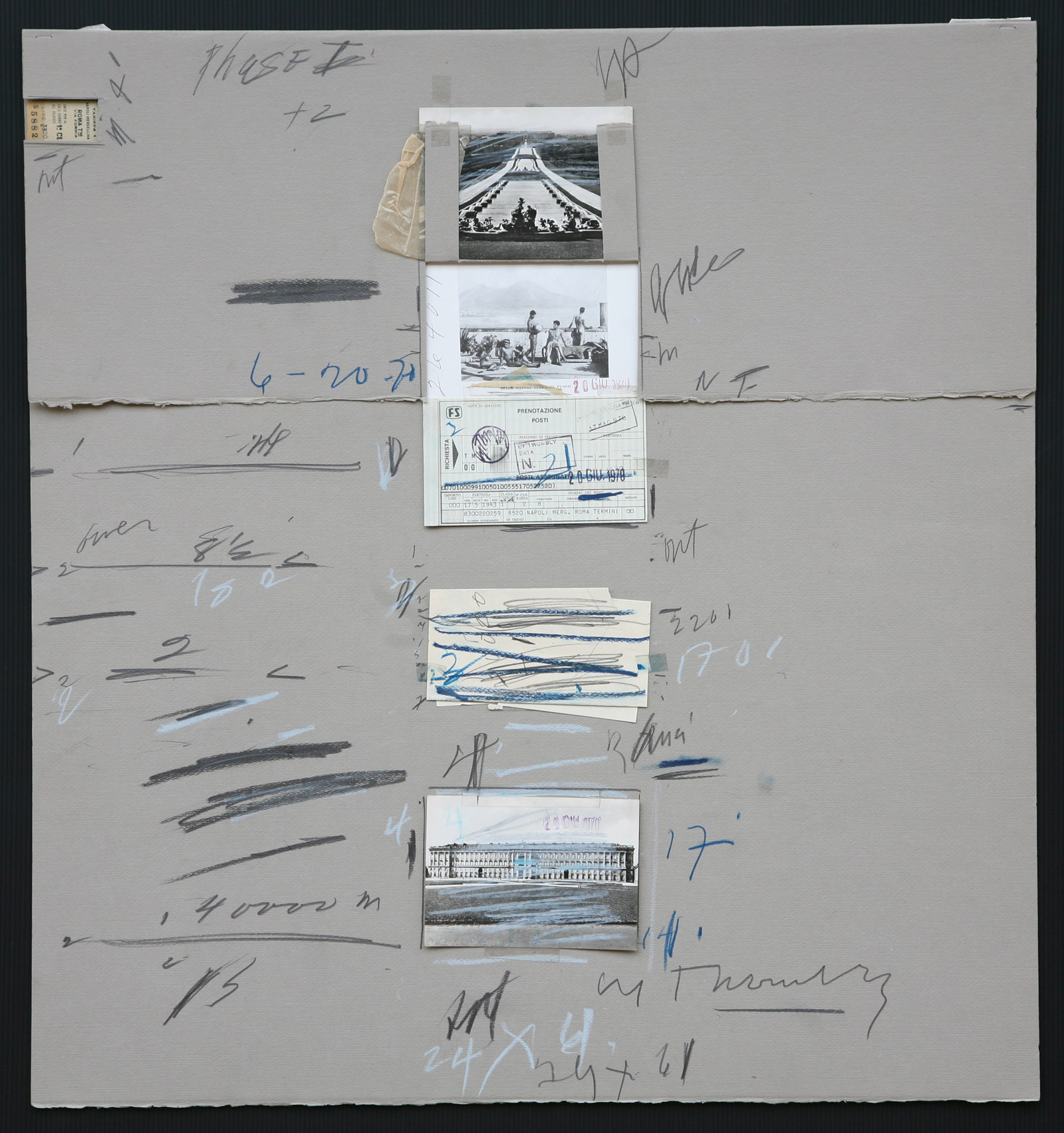 Cy Twombly, Untitled, 1970. Collage