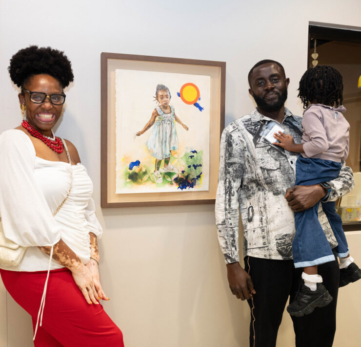 Crystal Walter, Mathieu JN Baptiste and daughter by TreVoy Kelly