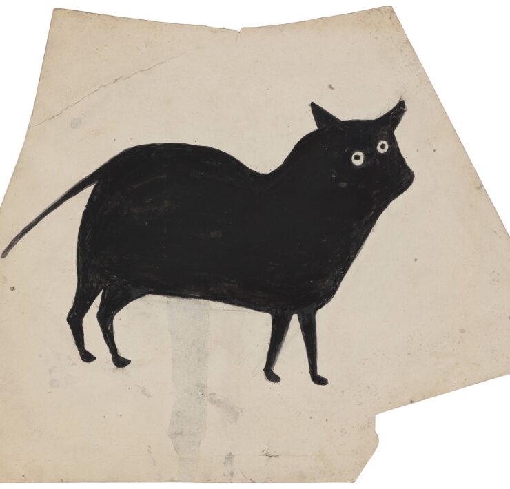 23 Bill Traylor, Two Eyed House Cat Poster, c. 1939 42