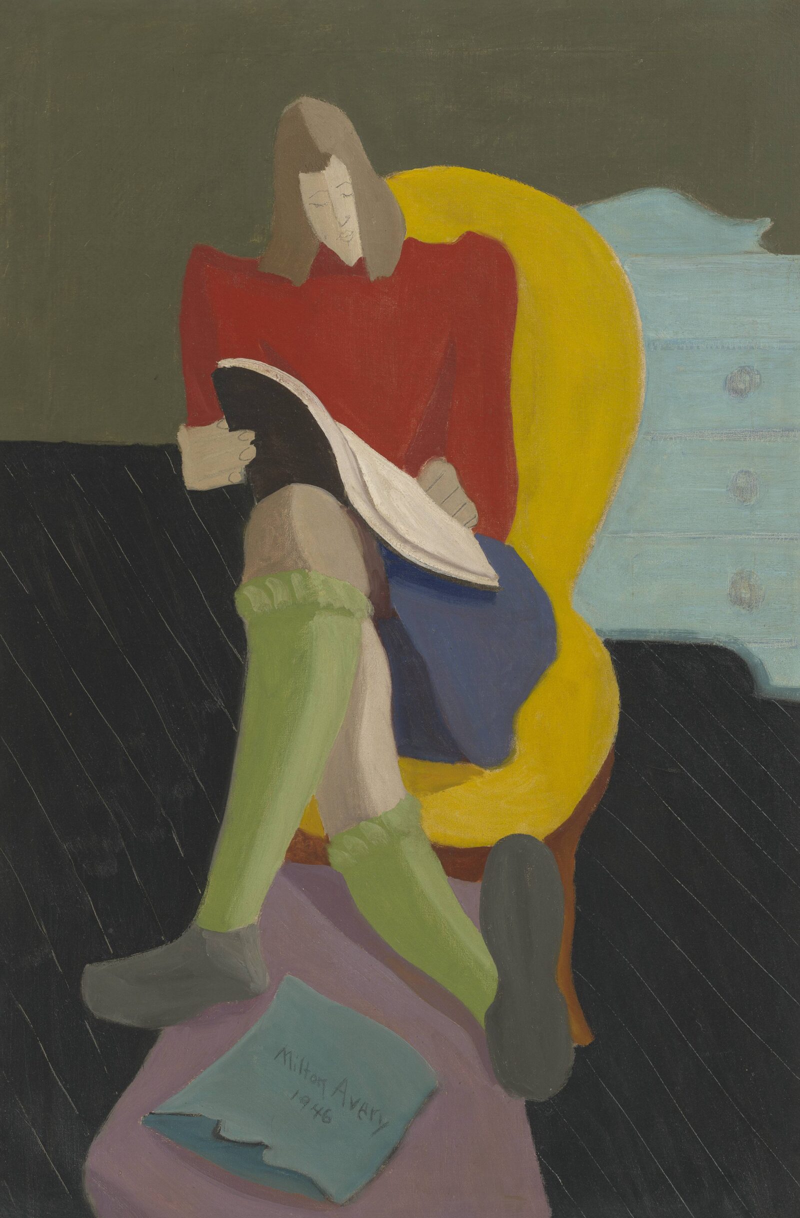 24 Milton Avery, Homework, 1946