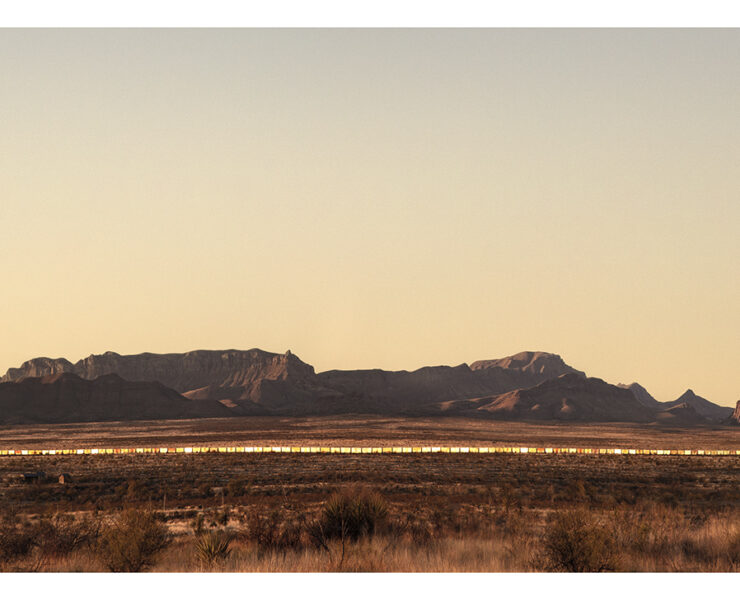 E. Dan Klepper, Iron Mountain (Gold Train), 2026, Ed.25, Archival Pigment print on Hahnemuhle paper, 22 x 58 in